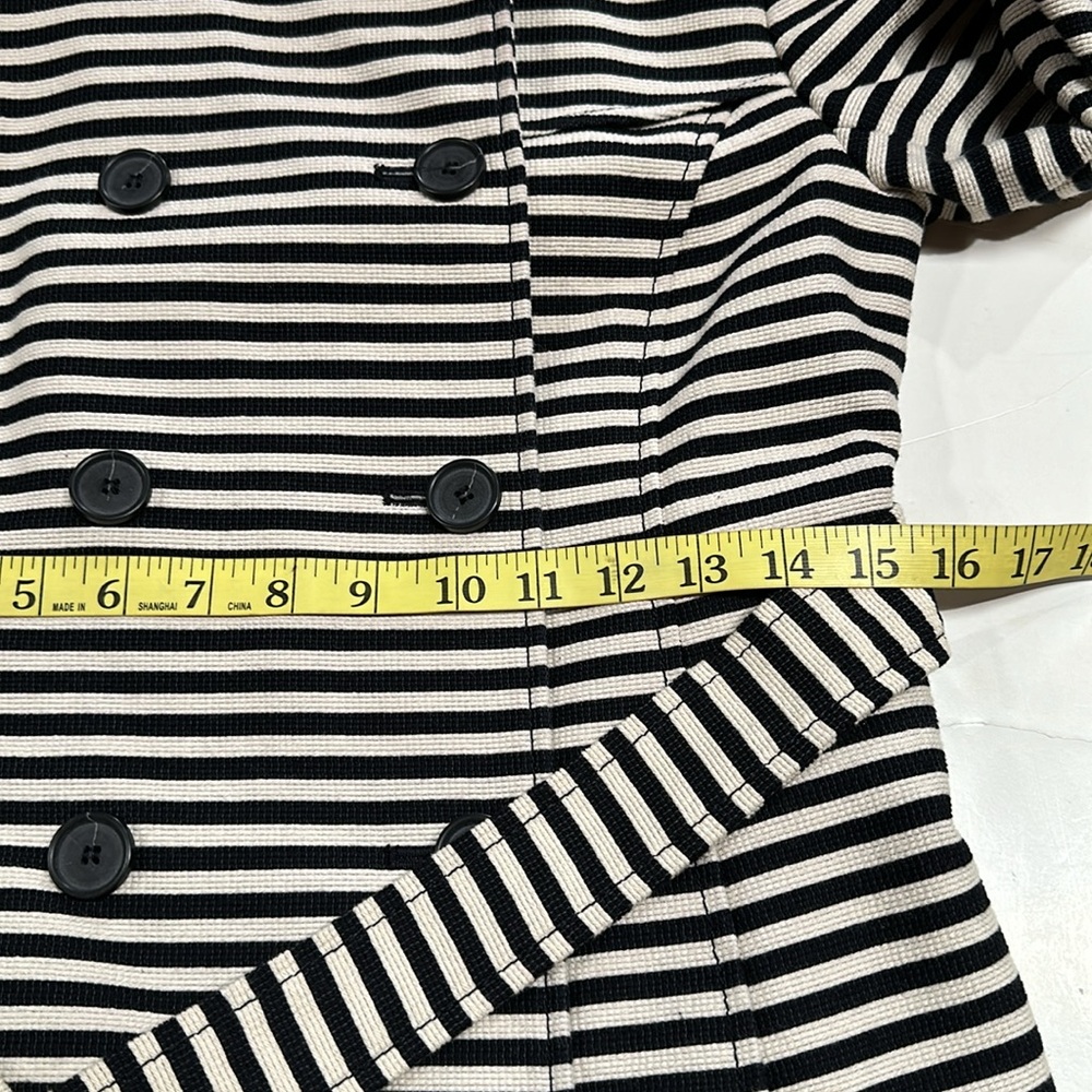 LOFT Striped Trench Coat - Picture 8 of 14